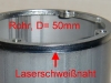 Laserschweißen Gewindereing Rohr 50