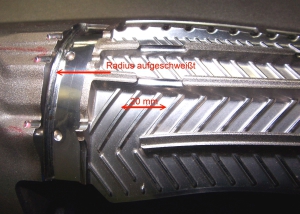 Radius aufgeschweißt - Verfahren: Gezieltes Aufschweißen zur Korrektur von Formen