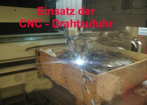 Reparaturschweißen mit CNC-Drahtzufuhr, Navigation entlang der Kanten